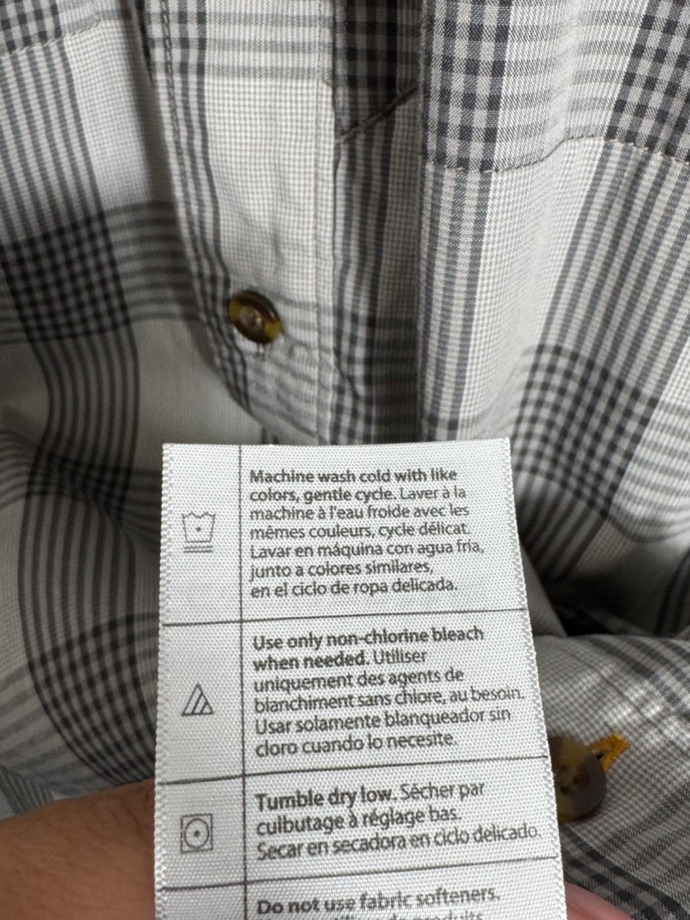 Carhartt Force Plaid Work Shirt Size XL Relaxed Fit Short Sleeve Gray - Picture 6 of 10
